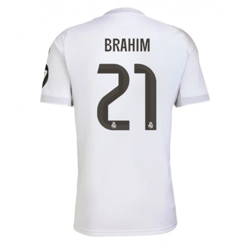 Stroje piłkarskie Real Madrid Brahim Diaz #21 Koszulka Podstawowej 2025-26 Krótki Rękaw
